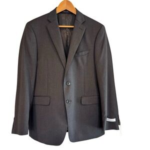 NEW Calvin Klein‎ Extreme Slim Fit Men 42S Blazer Sport Coat Dark Gray Wool